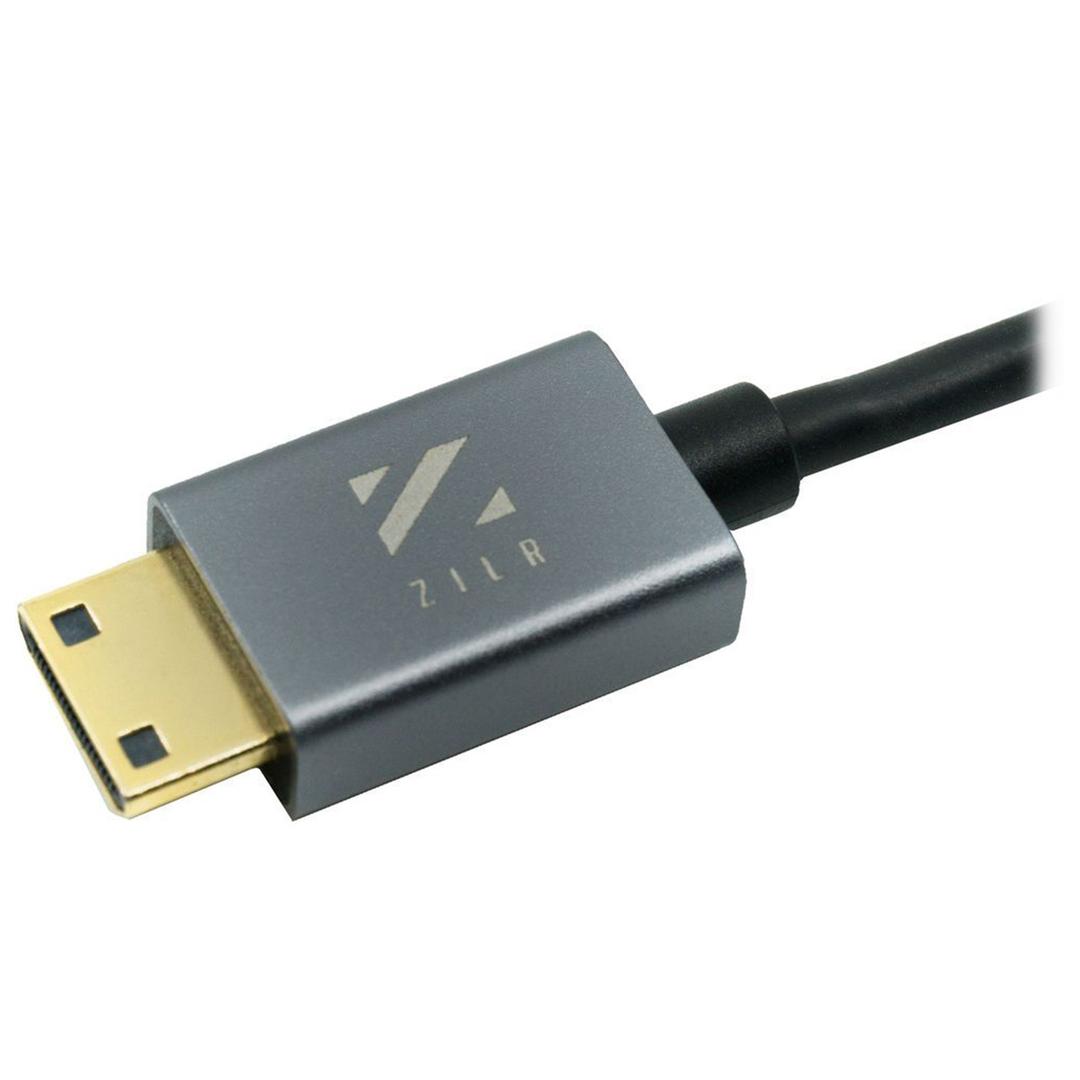 ZILR High Speed HDMI Cable with Ethernet (Hyper-Thin 4Kp60 Secure Type-A) 45cm / 17.7