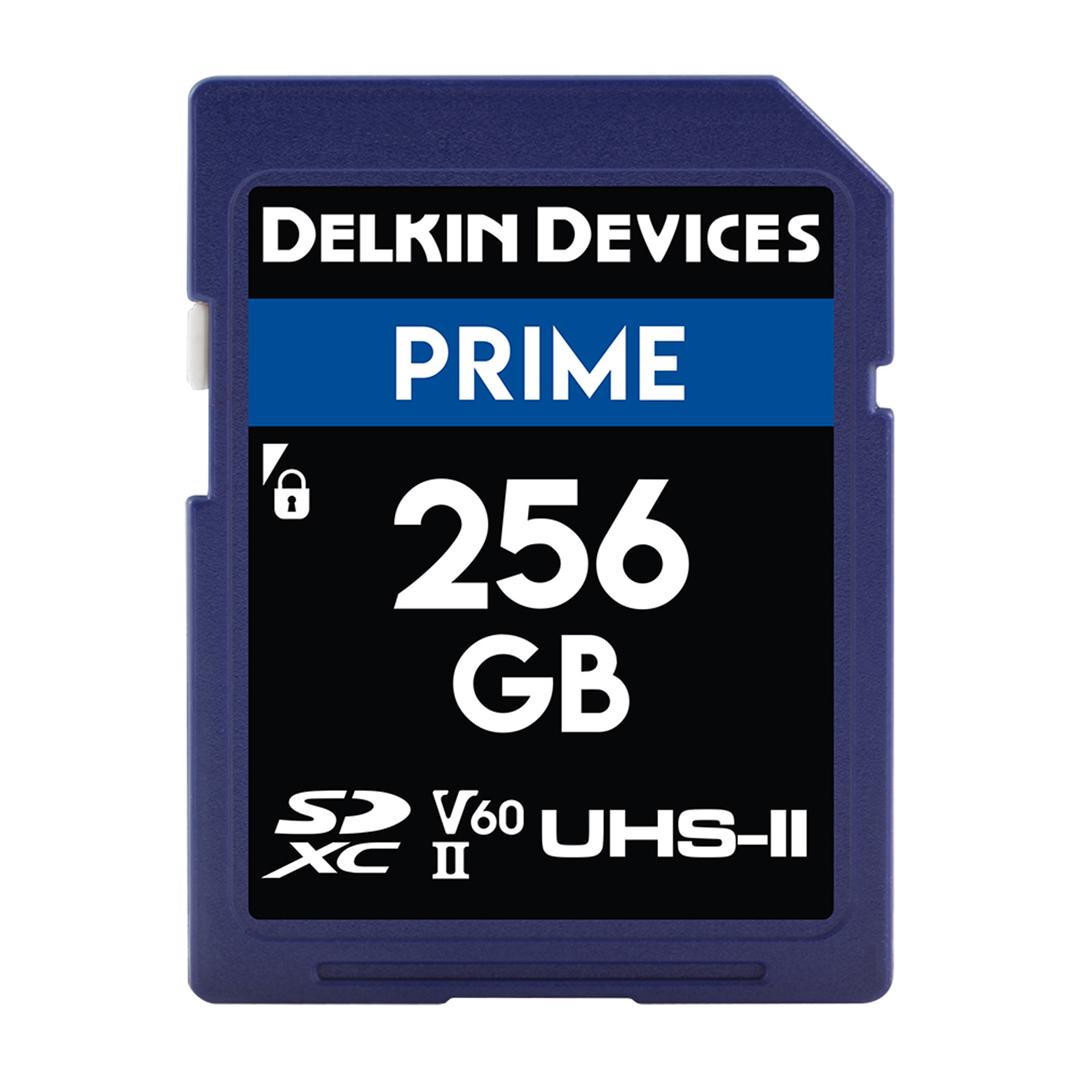 Delkin PRIME 256GB (280MB/s) UHS-II V60 SDXC Memory Card