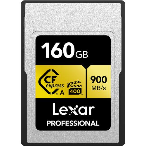 Lexar 160GB Professional (900MBSec) Type A CFexpress Gold Series Memory Card
