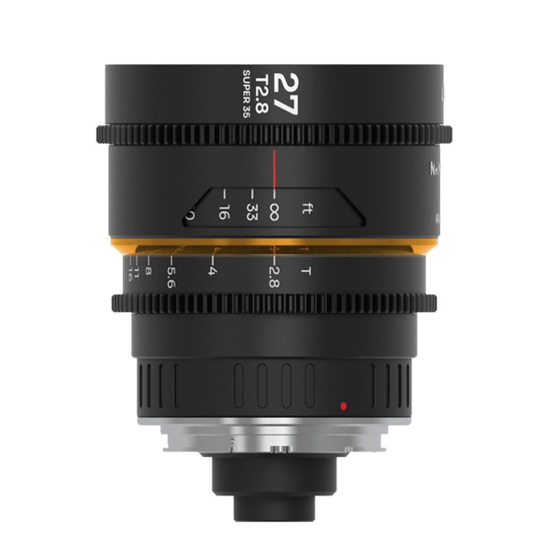 Laowa Nanomorph 27mm T2.8 1.5x S35 (Amber) Lens for PL + EF Mount