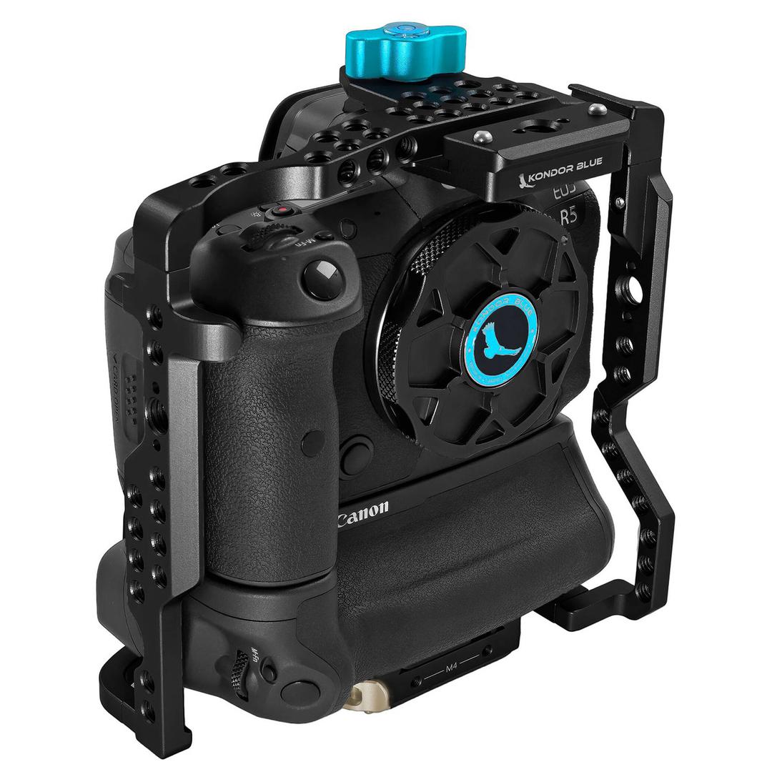 B2B Kondor Blue R5 Battery Grip Mod Kit: Long Side Rails Raven Black