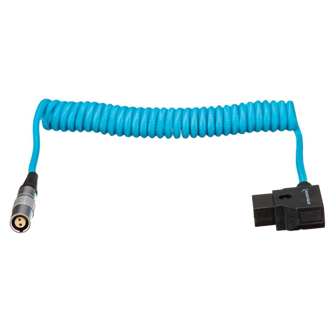 Kondor Blue Coiled D-Tap to Female Lemo 2 Pin For Red Komodo