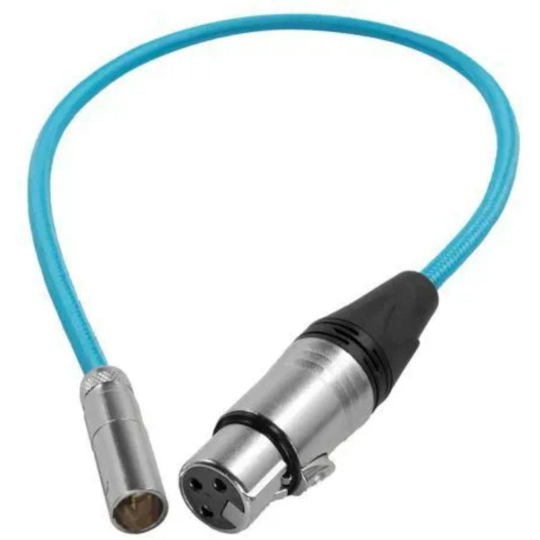 Kondor Blue Mini XLR to XLR for for BMPCC & C70 16Inch | 5' | 25' - Blue, 16Inch