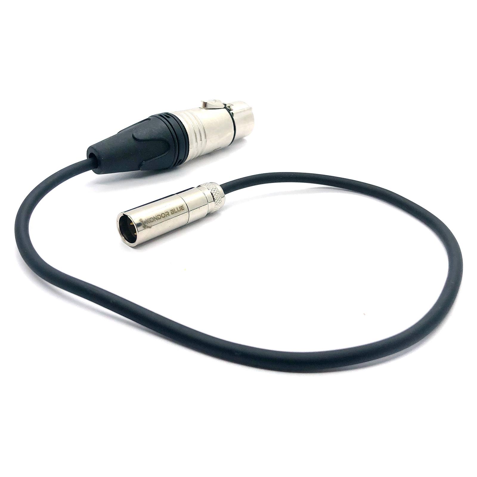 Kondor Blue Mini XLR to XLR for BMPCC & C70 16Inch | 5' | 25' - Black, 16Inch