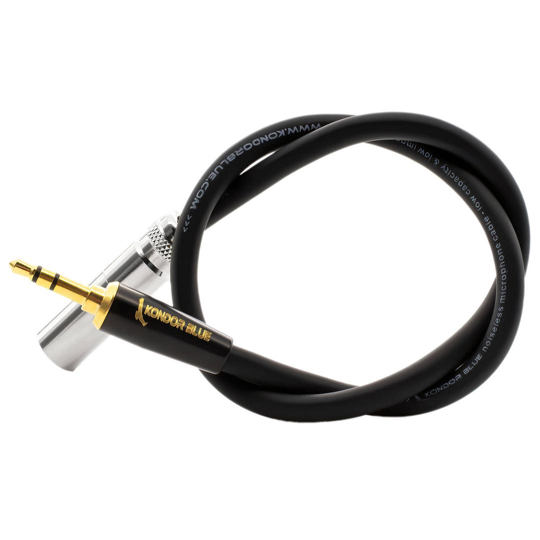 Kondor Blue Mini XLR to 3.5MM Gold Stereo Mini Plug for BMPCC & C70
