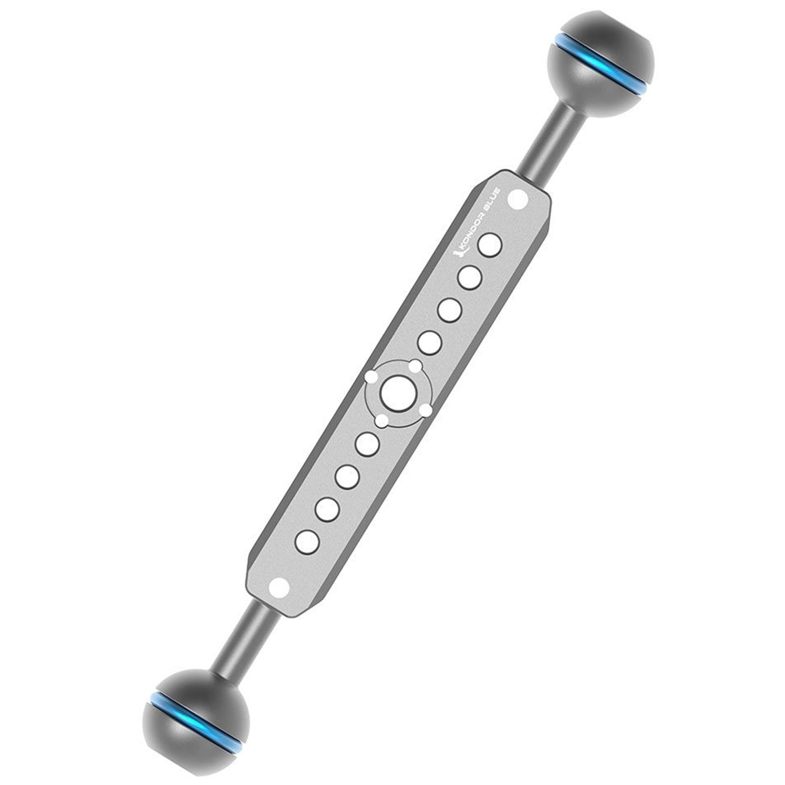 Kondor Blue Cine Magic Arm 8Inch Extension Bar Double Ball Head Space Gray