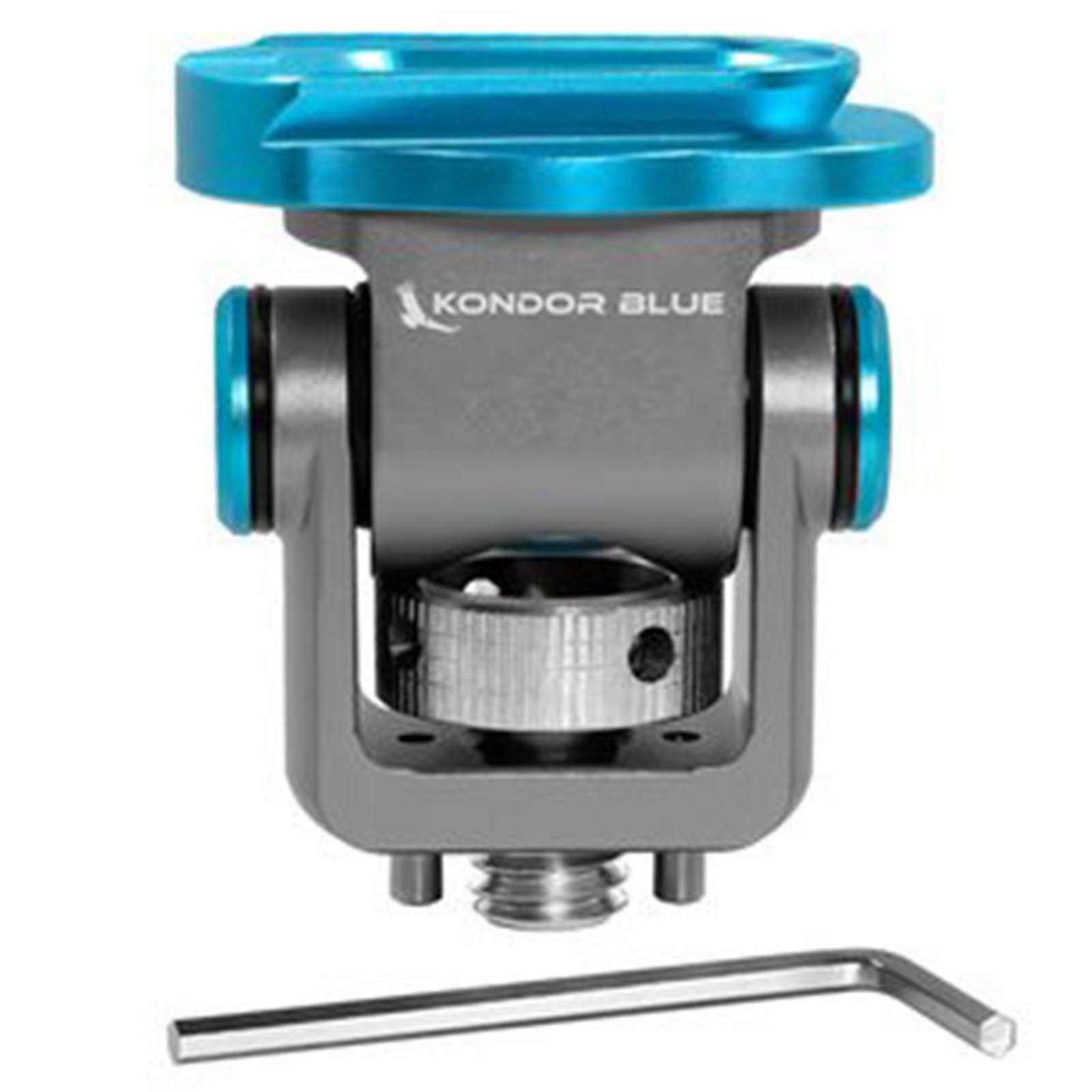 Kondor Blue Swivel Tilt Monitor Mount with Mini Quick Release Built-In Tilt/Pan Space Gray