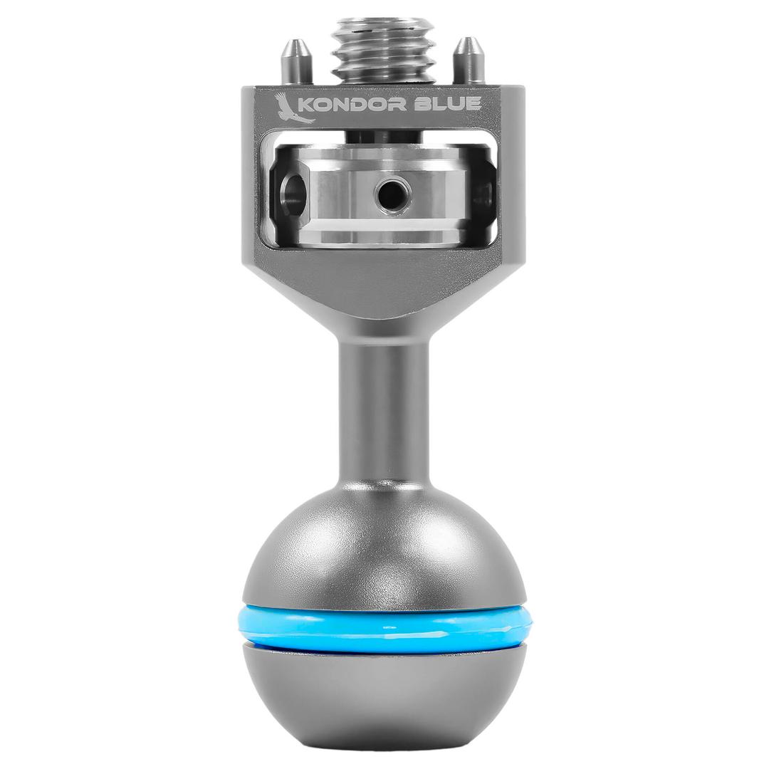 Kondor Blue Ball Head to 3/8Inch Accessory Mount for Magic Arms Space Gray