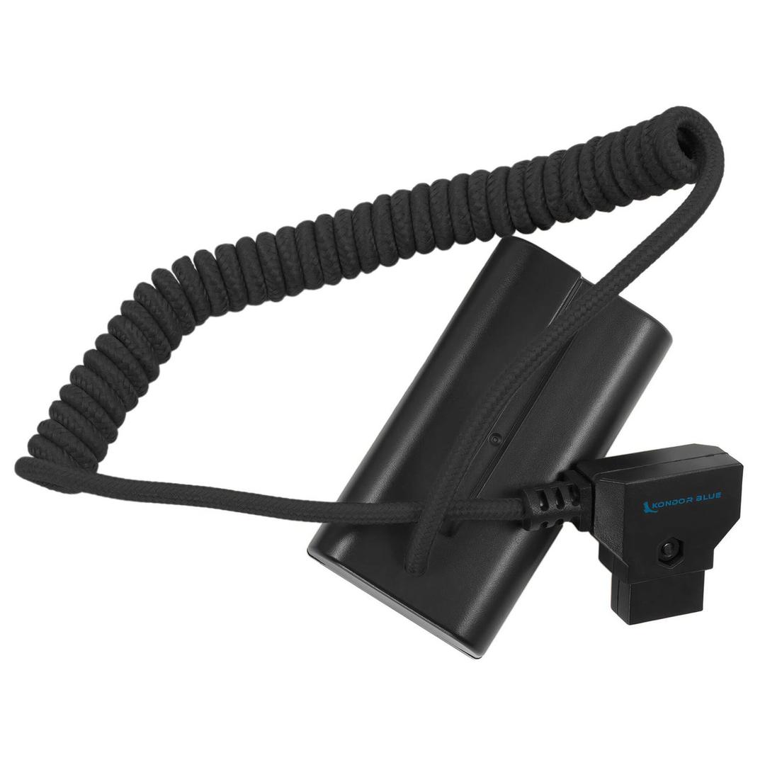Kondor Blue D Tap to Sony L Series Dummy Battery NPF Cable - Black