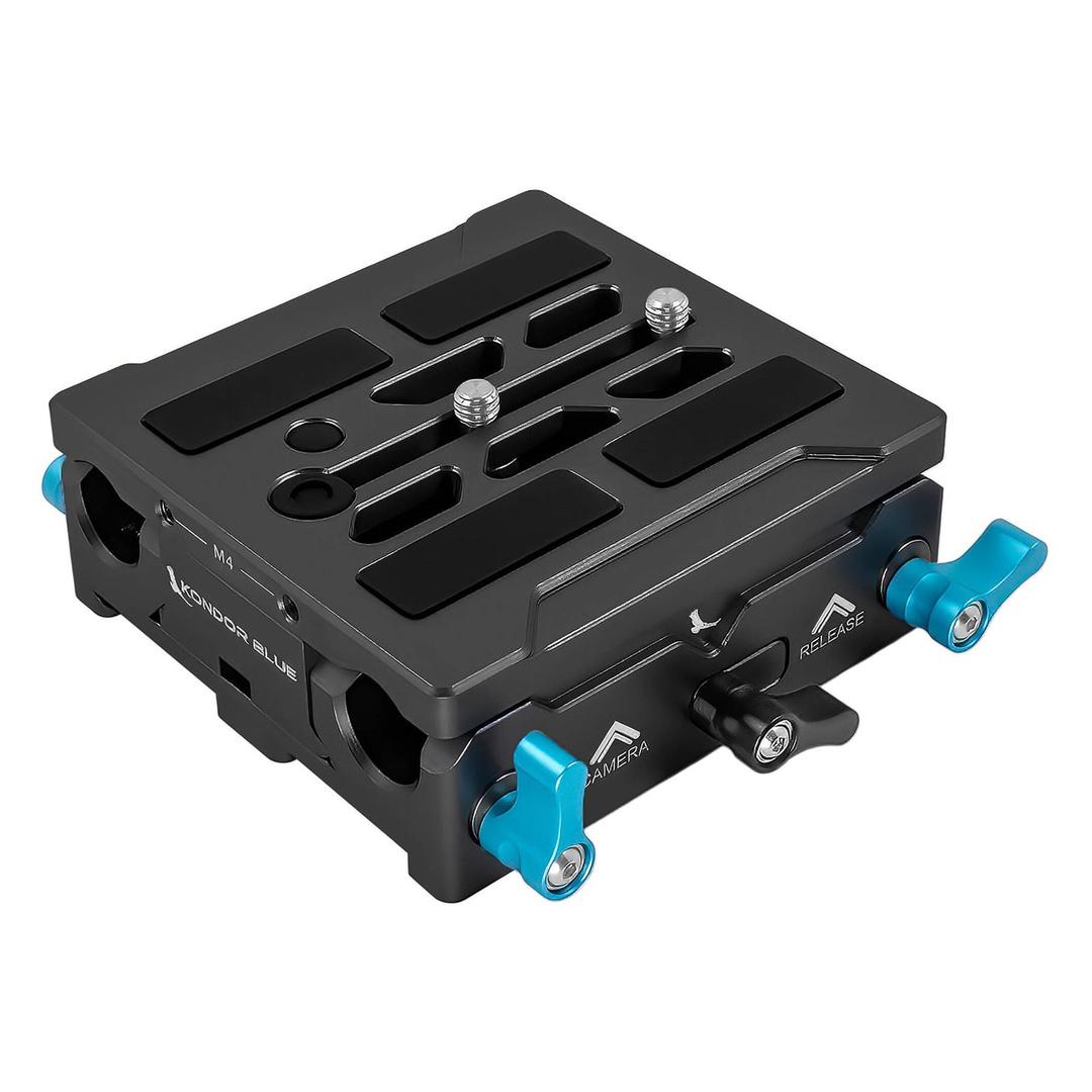 Kondor Blue Universal LWS ARRI Bridge Plate for ARRI, RED, URSA, C70, VENICE Black