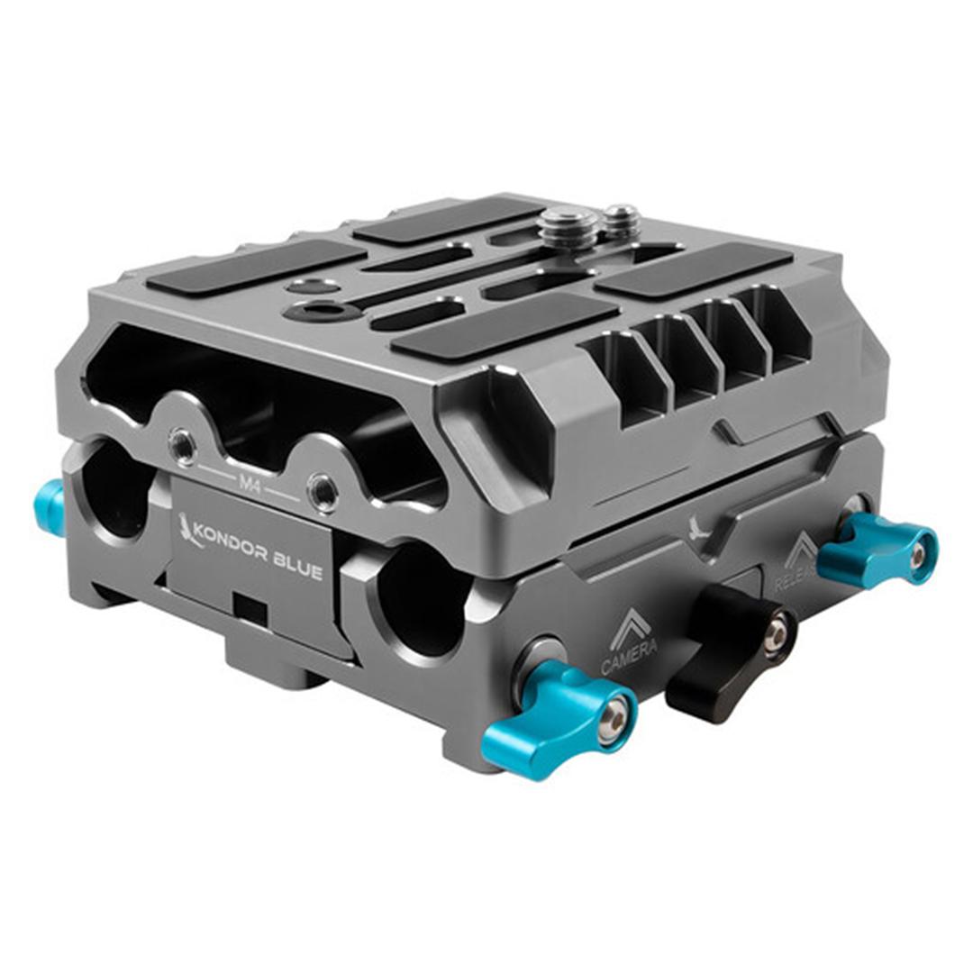 Kondor Blue LWS ARRI Bridge Plate For Cinema Cameras with With Riser for RED KOMODO Space Gray