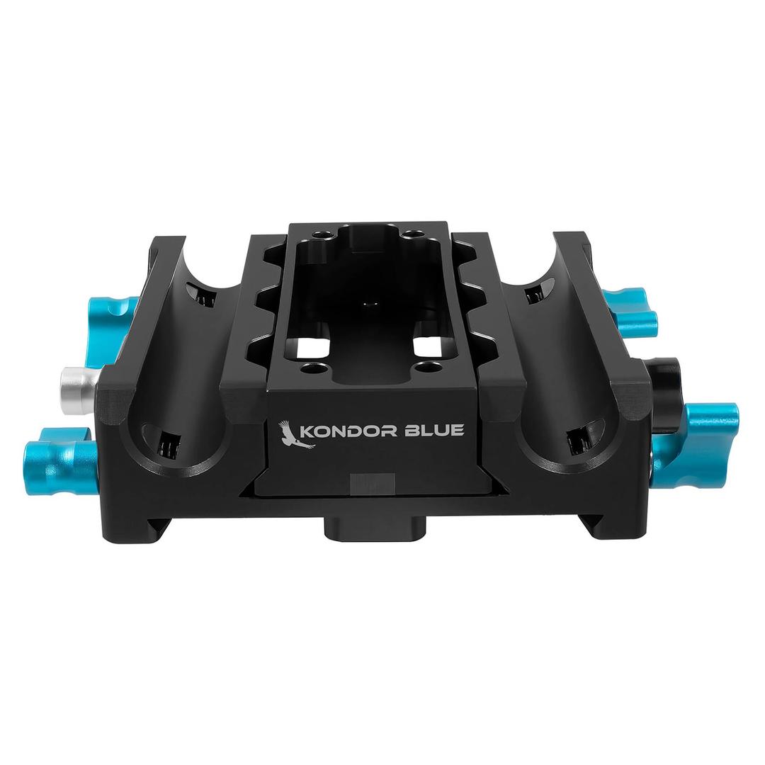 Kondor Blue LWS ARRI Bridge Plate Bridge Plate Receiver Only No Camera Riser Raven Black