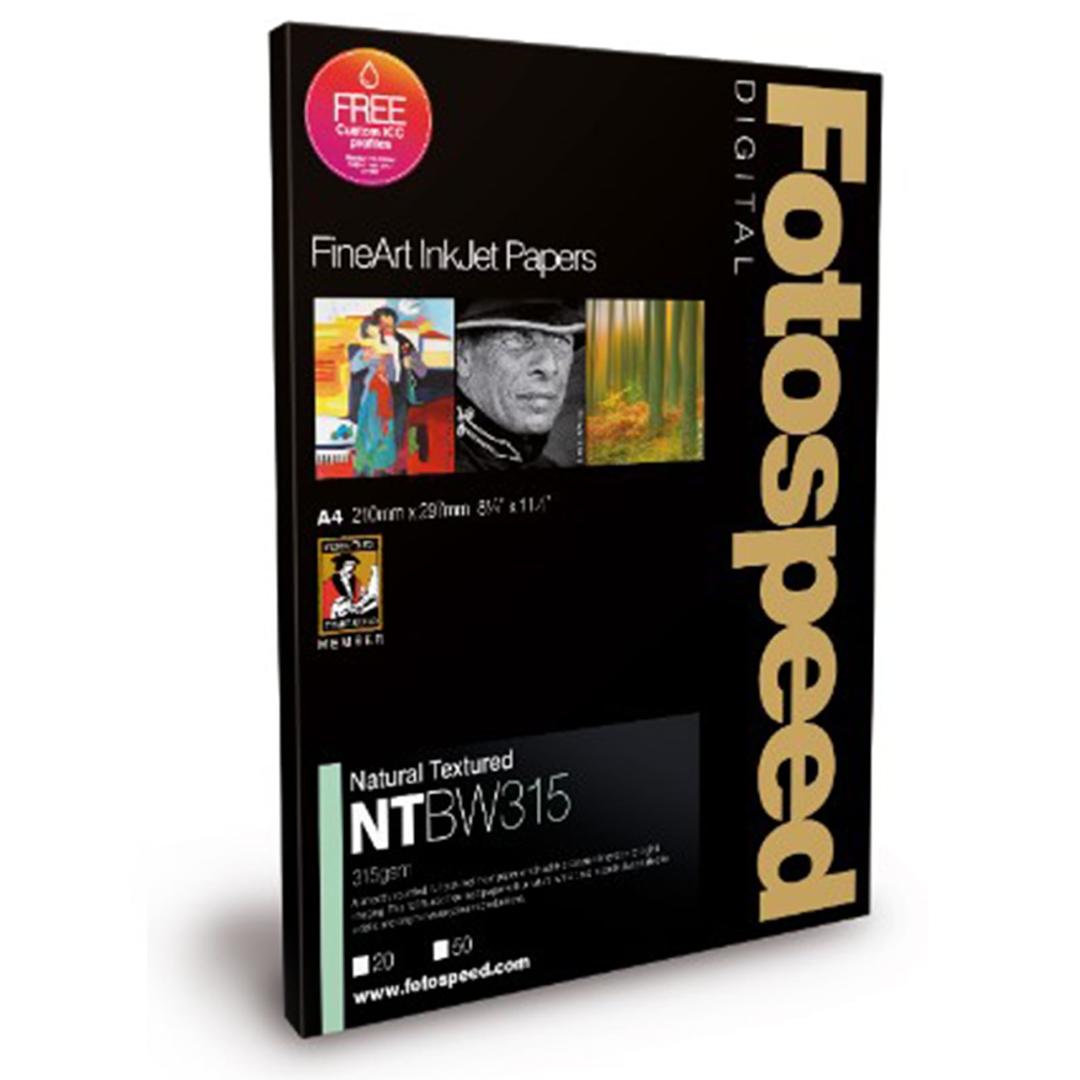 Fotospeed Natural Soft Textured Bright White 315 A4 - 25 sheets