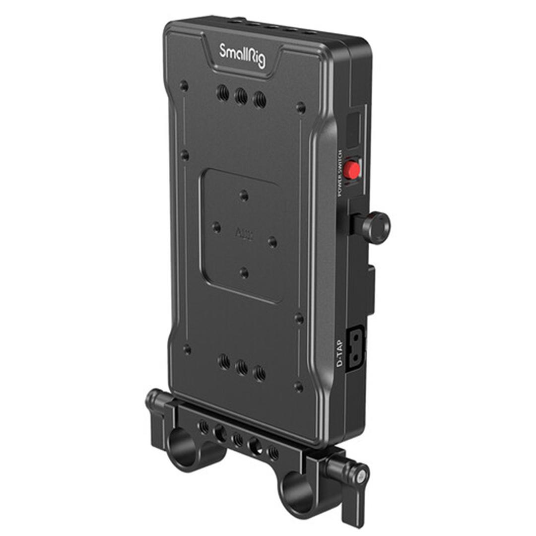 SmallRig V Mount Battery Adapter Plate with Dual 15mm Rod Clamp 3203
