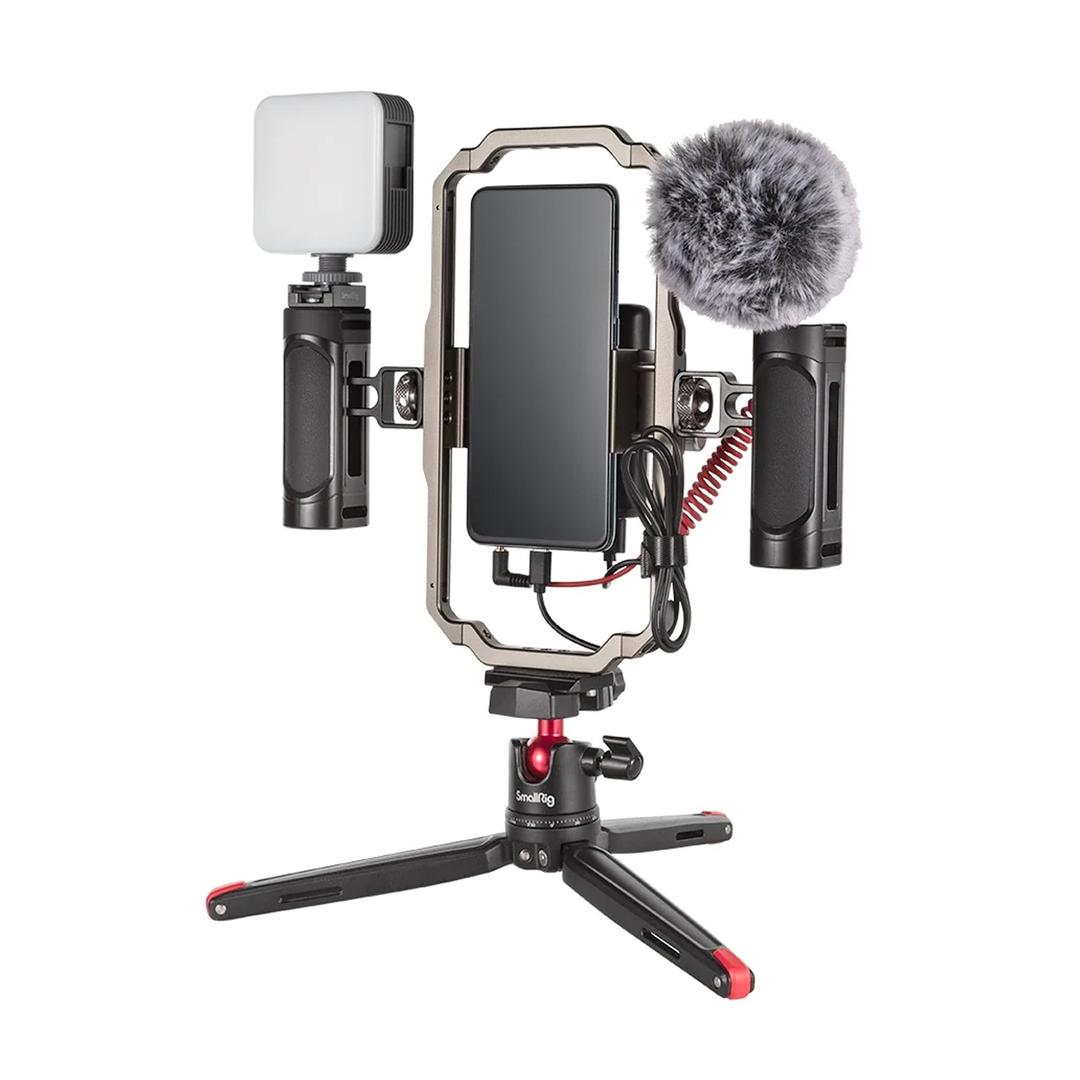 SmallRig All-in-One Video Kit For Smartphone Creators with Audio and Lighting System 3384D