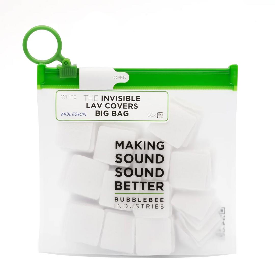 Bubblebee The Invisible Lav Covers- Big Bag - Moelskin- White