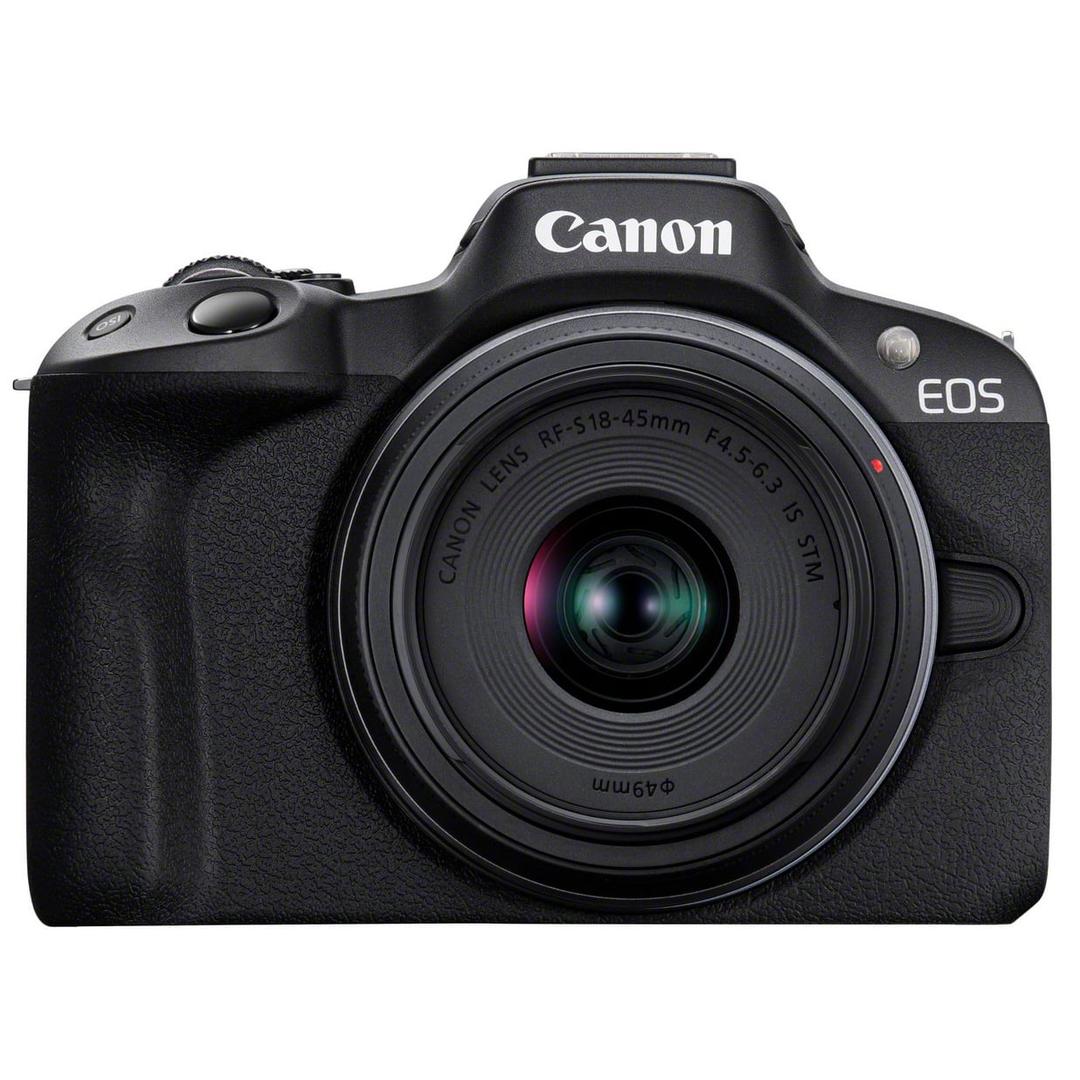 Canon EOS R50 Digital Camera with RF-S 18-45mm Lens - Black