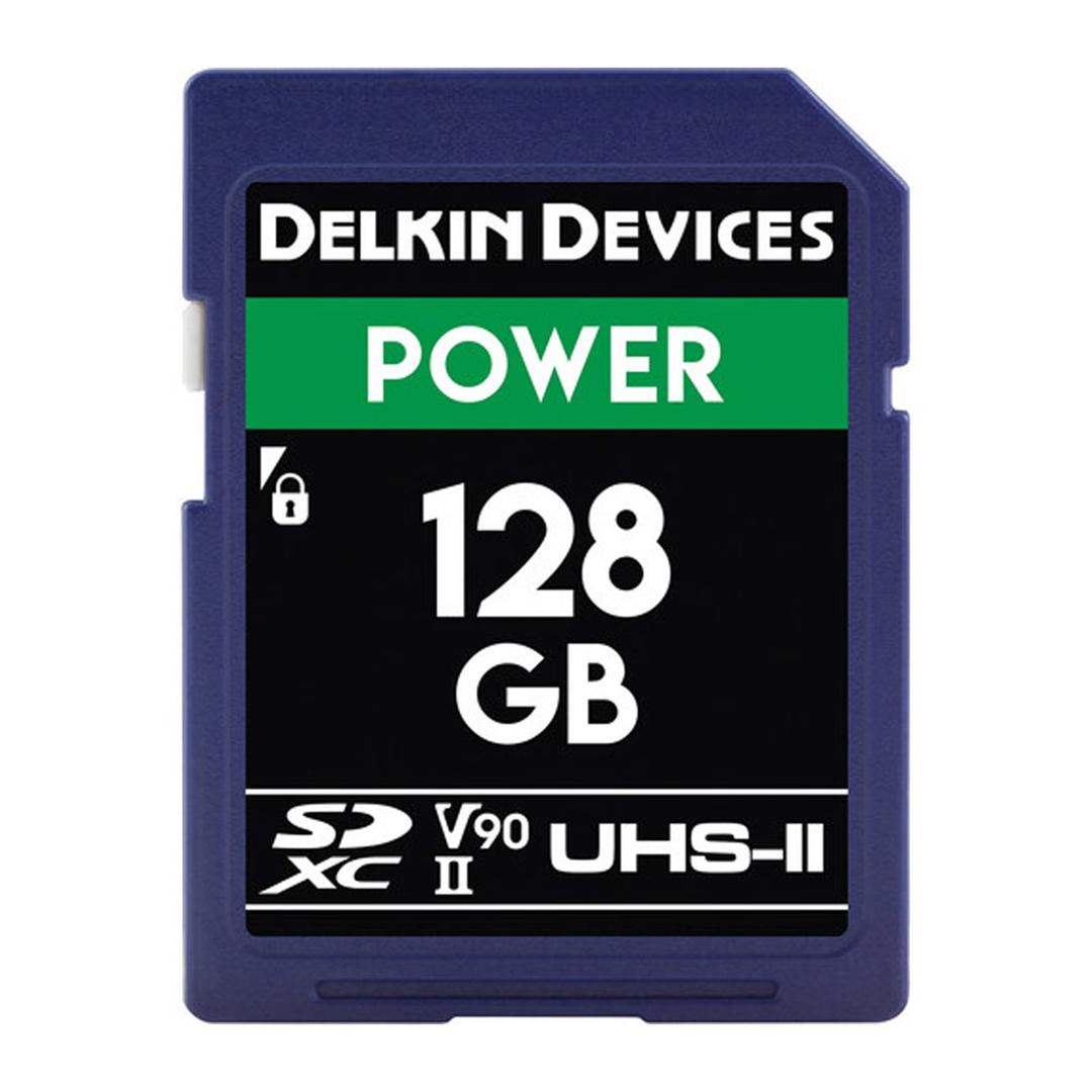 Delkin POWER 128GB (300MB/s) UHS-II V90 SDXC Memory Card