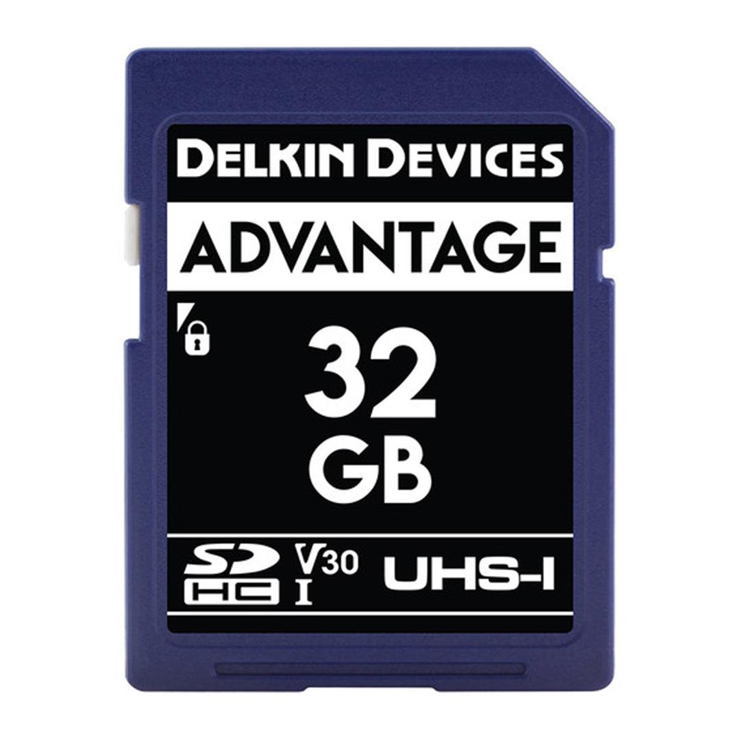 Delkin ADVANTAGE 32GB UHS-I V30 SDHC Memory Card