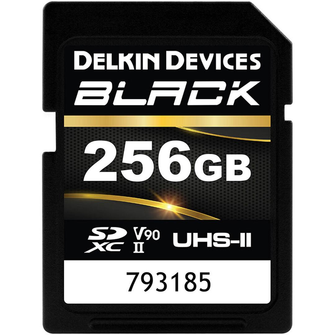 Delkin BLACK 256GB (300MB/s) UHS-II V90 SDXC Memory Card