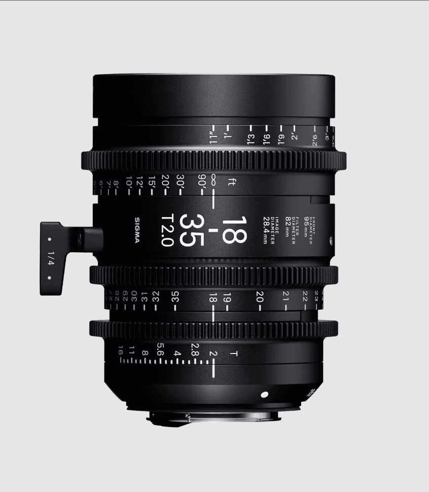 Sigma Cine 18-35mm T2 Zoom Lens Fully Luminous Metric  - Canon Mount