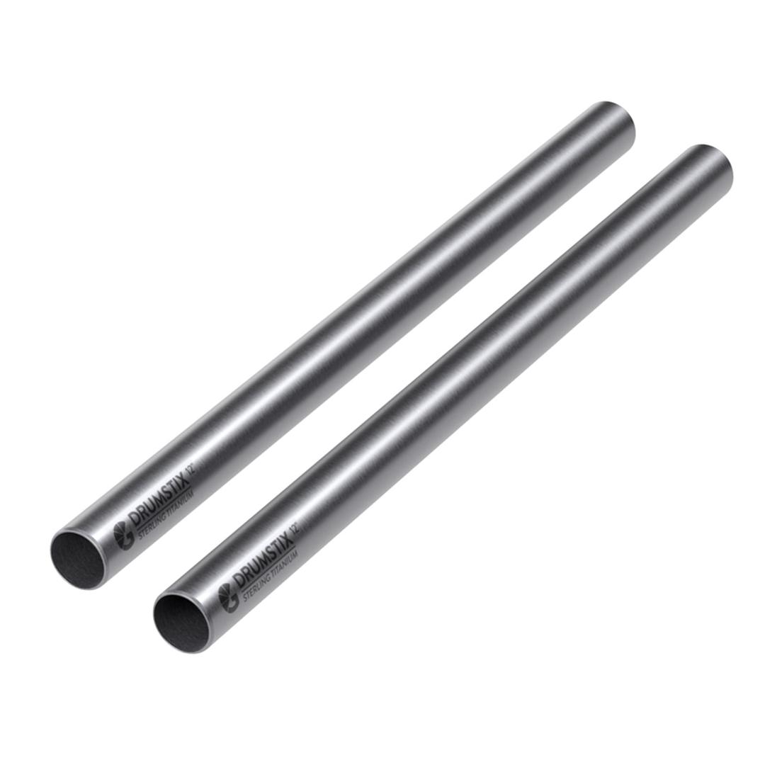 Bright Tangerine Drumstix 19mm Titanium Support Rods - 12Inch Pair (30.4cm)