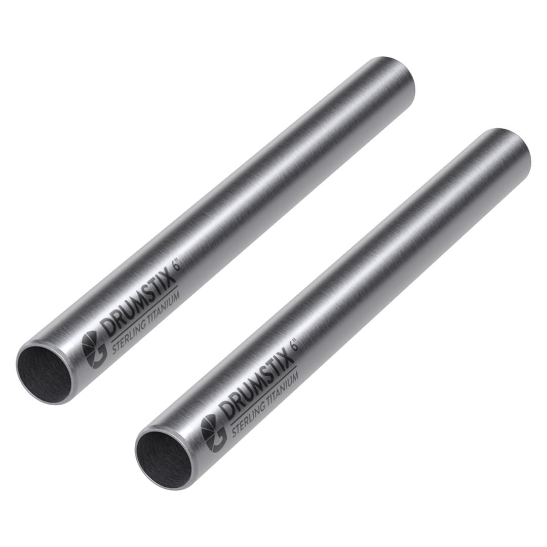 Bright Tangerine Drumstix 15mm Titanium Support Rods - 6Inch Pair (15.2cm)