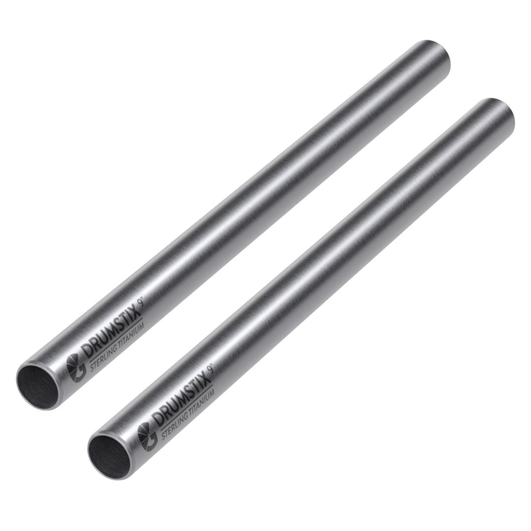 Bright Tangerine Drumstix 15mm Titanium Support Rods - 9Inch Pair (22.8cm)