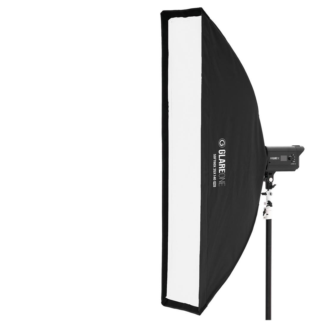GlareOne Softbox 35 x 140 PRO Kit Plus Grid