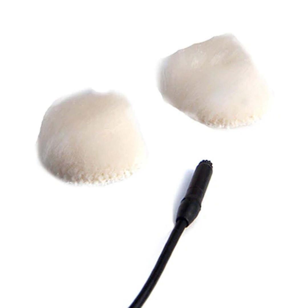 Rycote Overcovers White - 6 White fur discs/30 Stickies Original