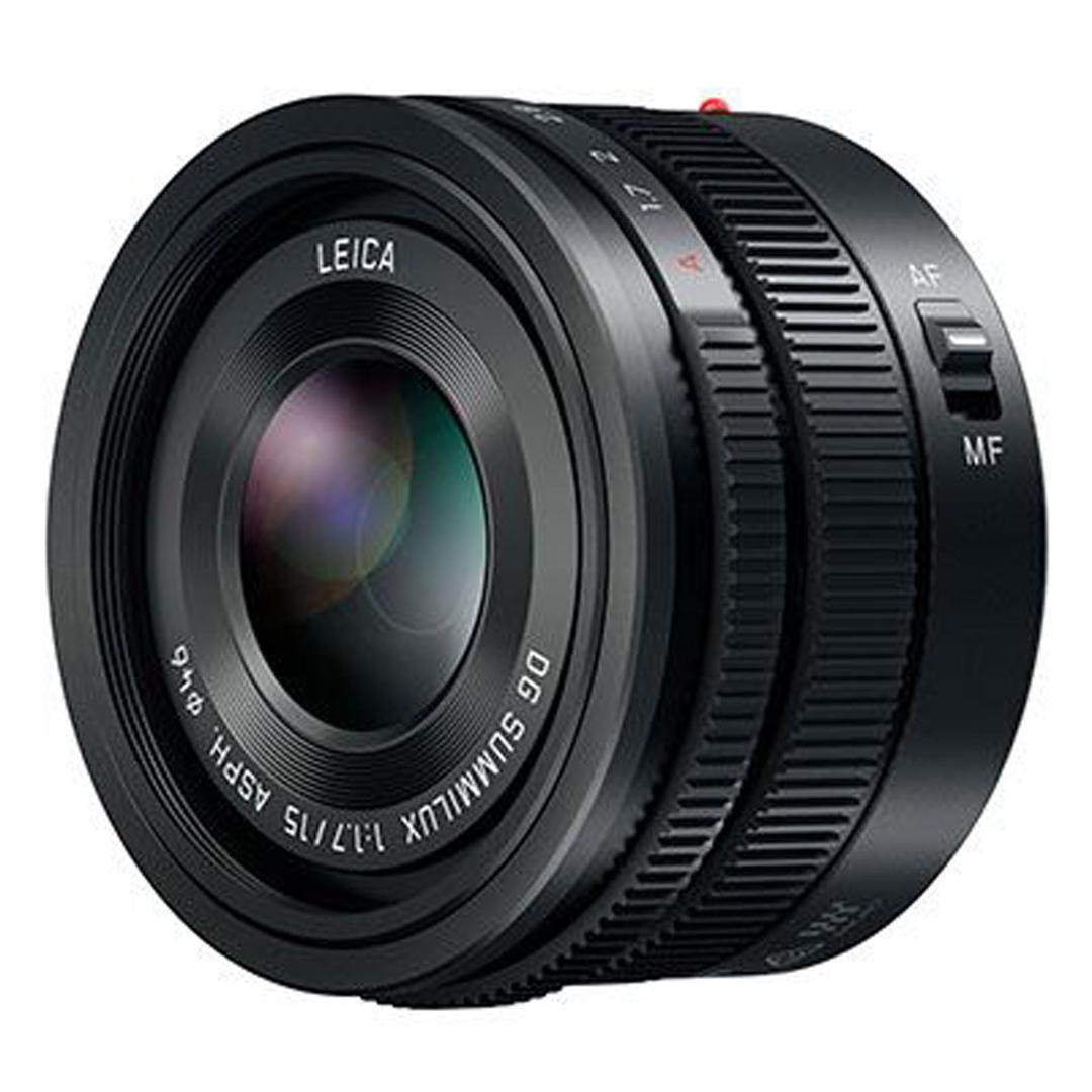 Panasonic 15mm f1.7 Leica Summilux DG ASPH Micro Four Thirds Lens - Black