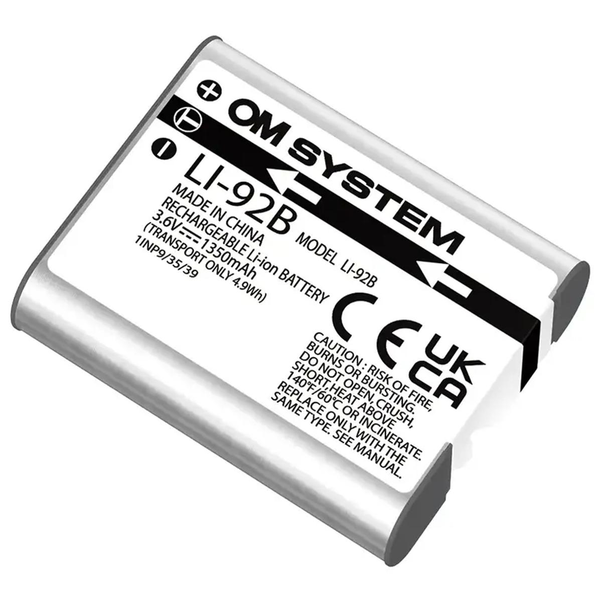 OM SYSTEM Li-92B Lithium Ion Battery