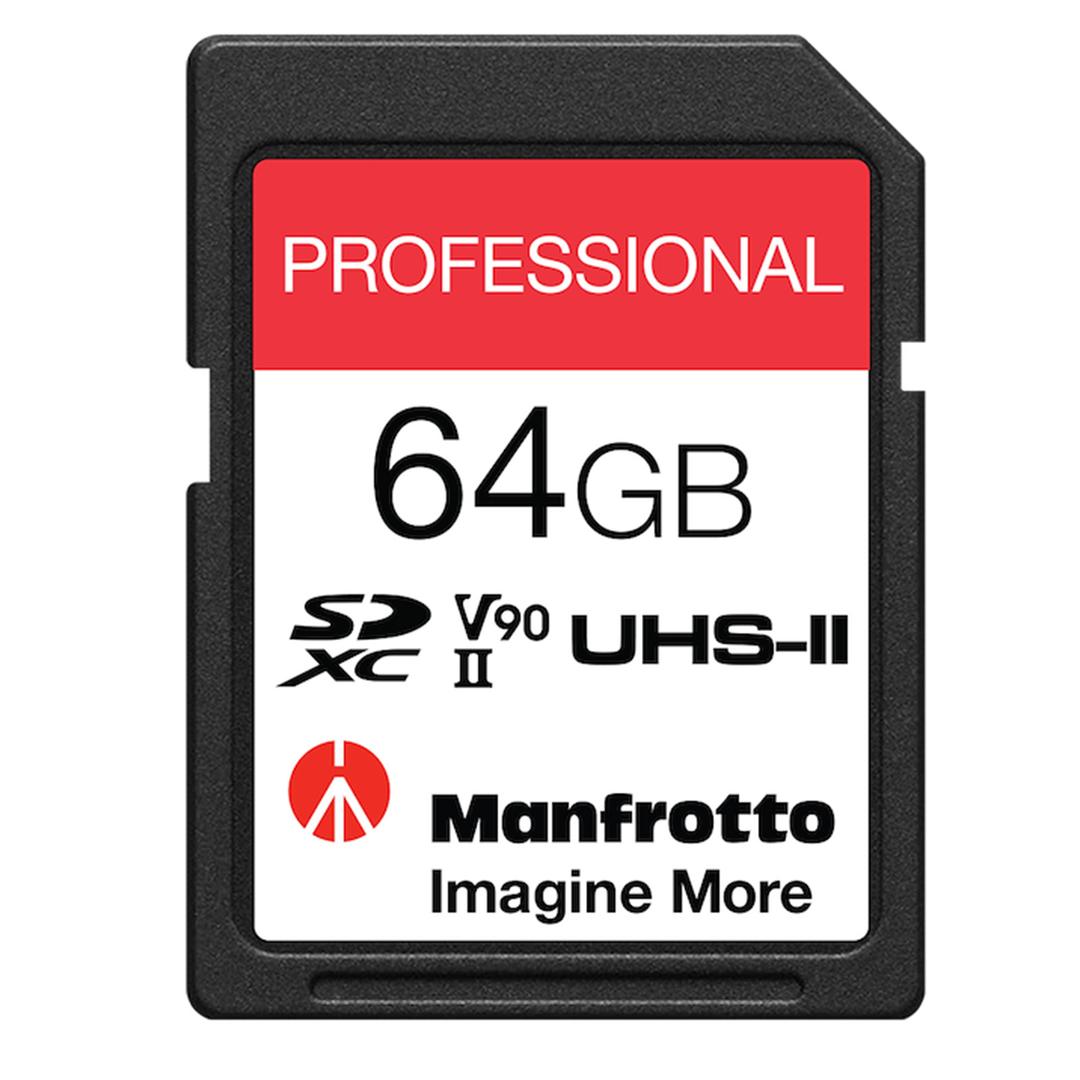 Manfrotto Professional 64GB (280MB/s) V90 UHS-II SDXC Card