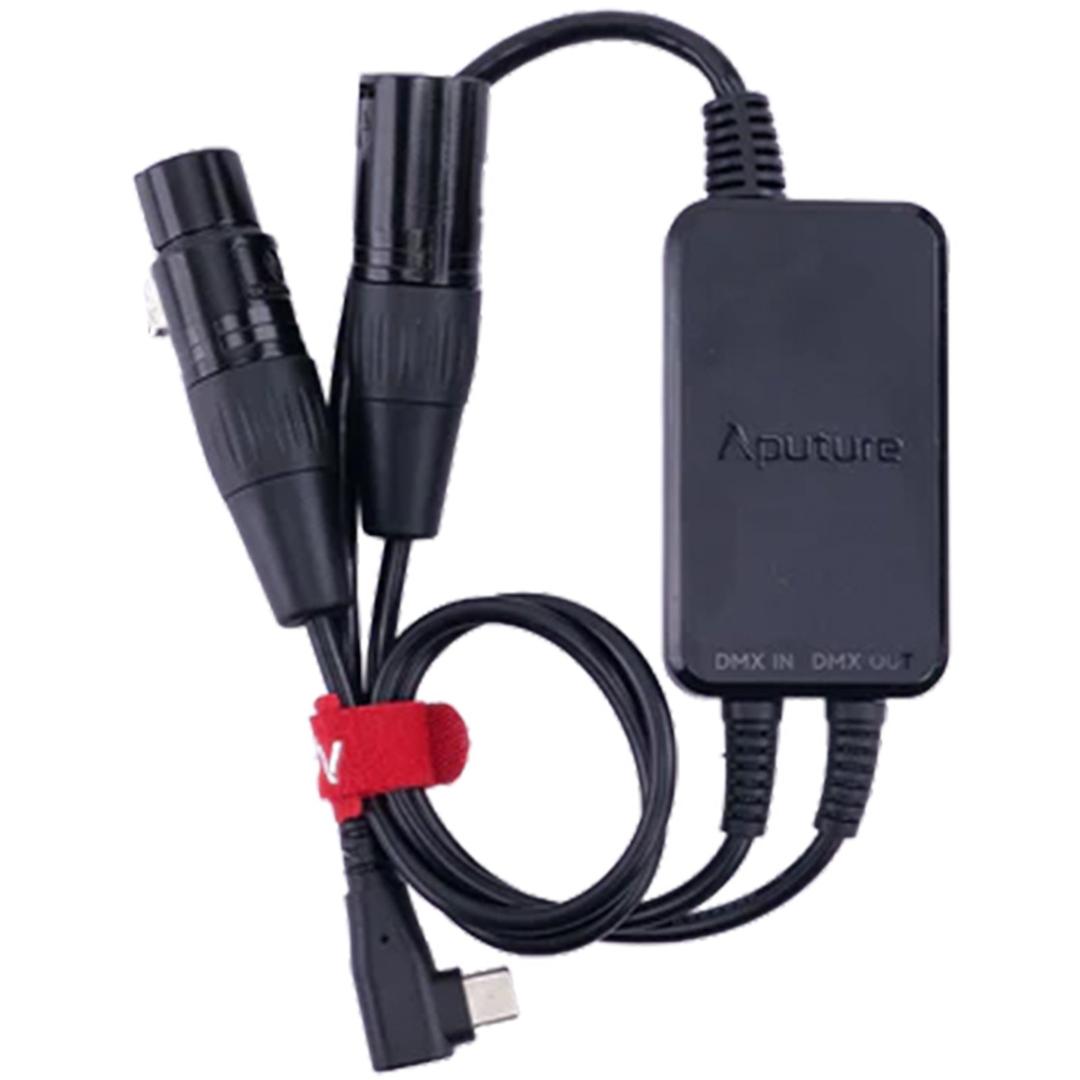 Aputure Active USB-C to 5-Pin DMX In & Out Adapter