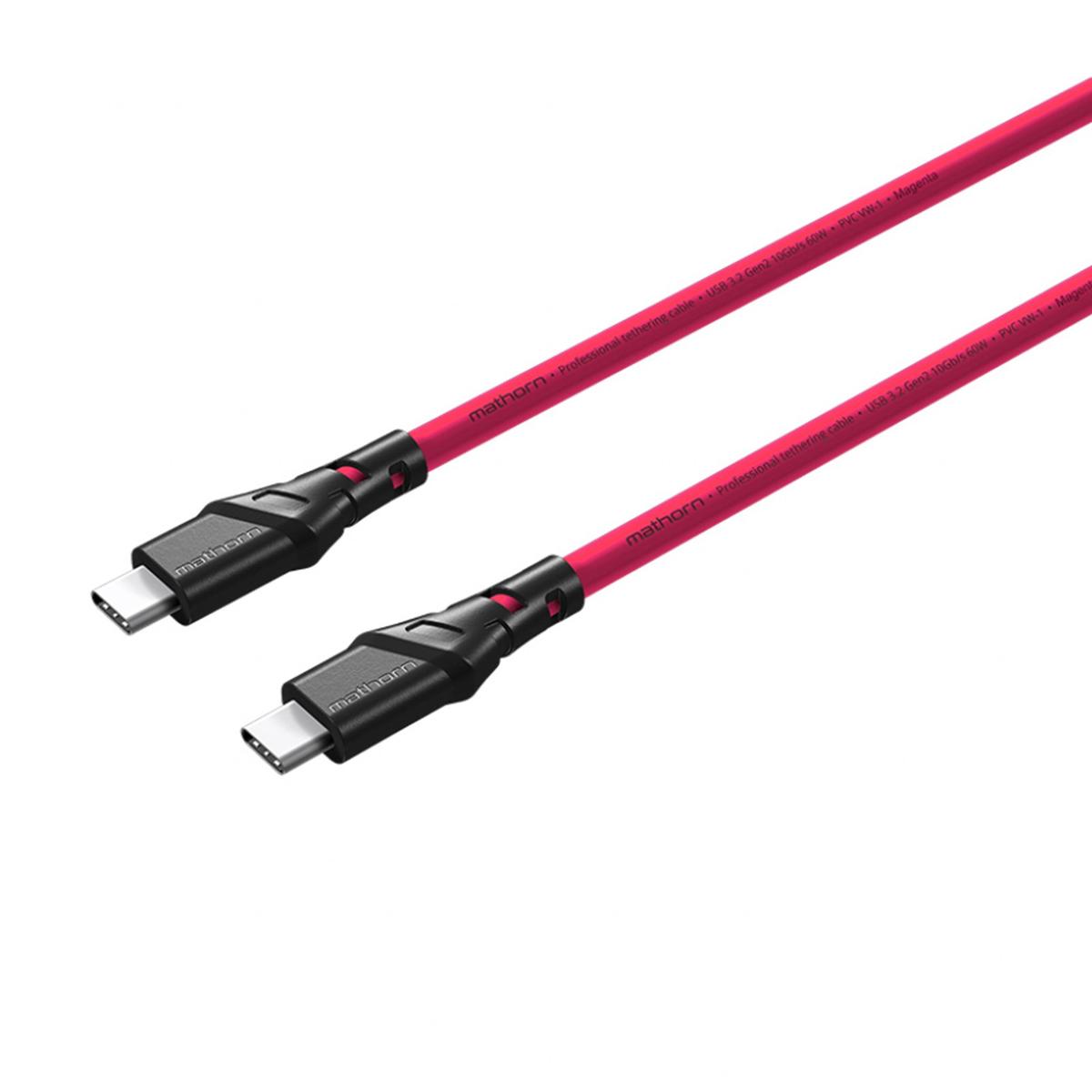 Mathorn MTC-510 USB C-C 5m Tethering Cable - Magenta
