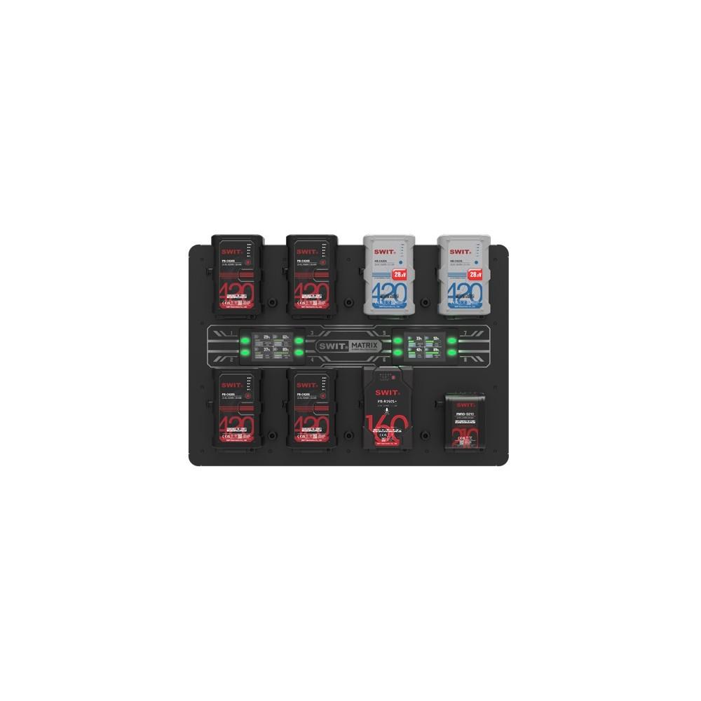 Swit MATRIX-S8 - 8ch x max 6A Top Fast Simultaneous 14V 28V Wall Charger V-mount PC-W461S