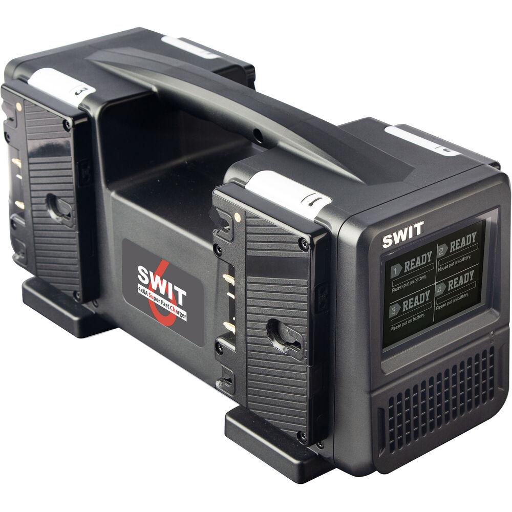 Swit PC-P461A - 4ch x max 6A Top Fast Simultaneous 14V 28V Charger Gold-Mount
