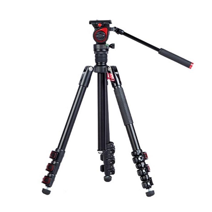 Swit MUF50 - Aluminum Camera Tripod KIT with Swit TH50 Fluid Video Head 5kg Payload Soft Bag.