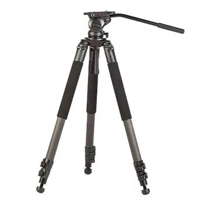 Swit MUF100C - Carbon-Fibre Camera Tripod KIT with Swit TH100 Fluid Video Head