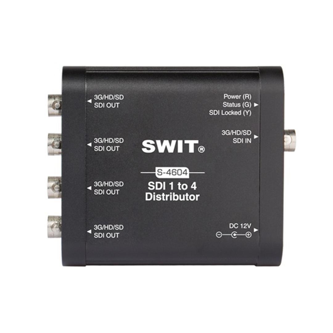 Swit S-4604 - Heavy Duty 3G-SDI 1 to 4 Distributor and Amplifer