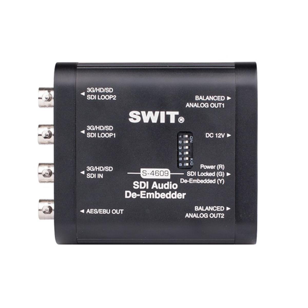 Swit S-4609 - SDI Audio De-Embedder