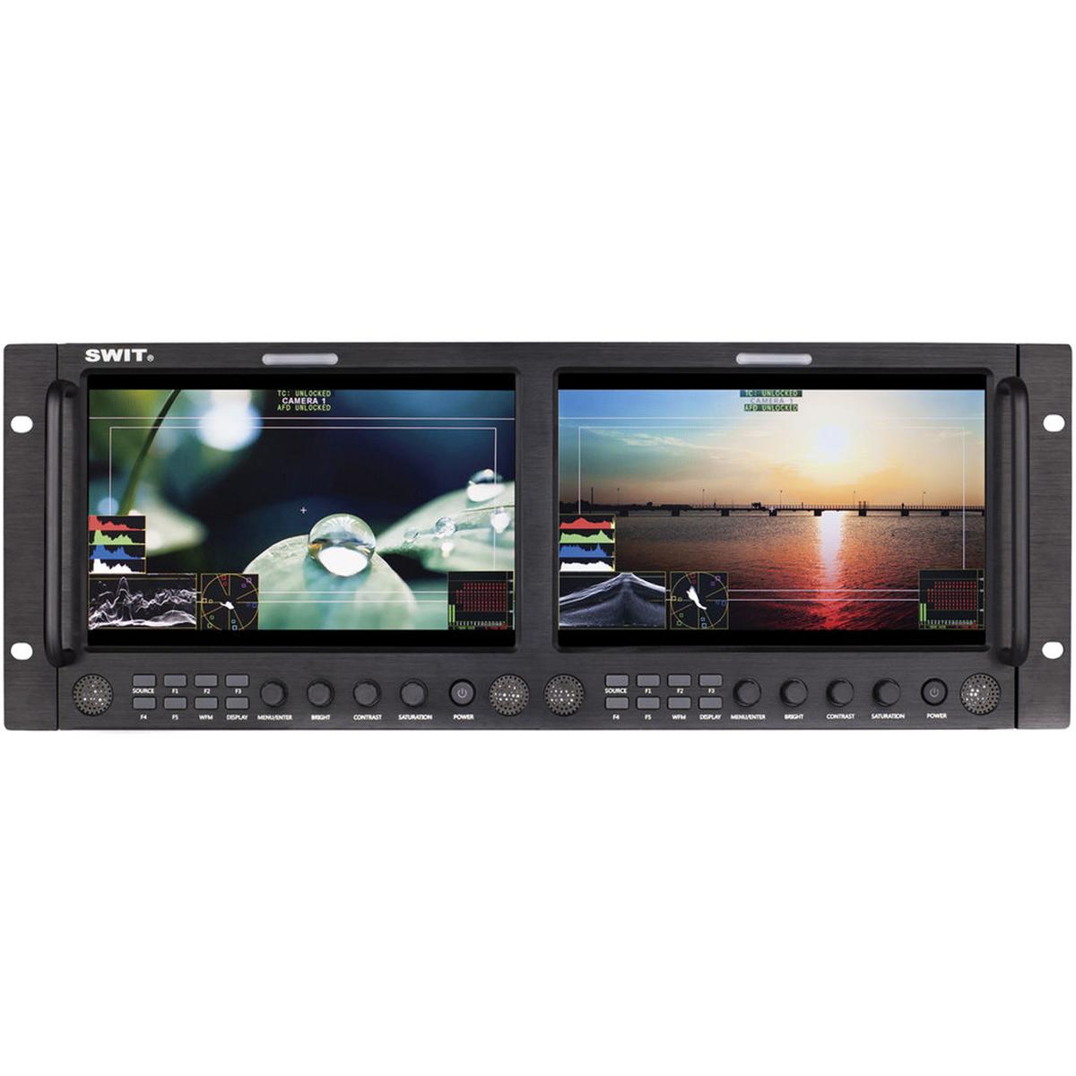 Swit M-1093F - 2x9Inch Rackmount IPS LCD Panel Waveform