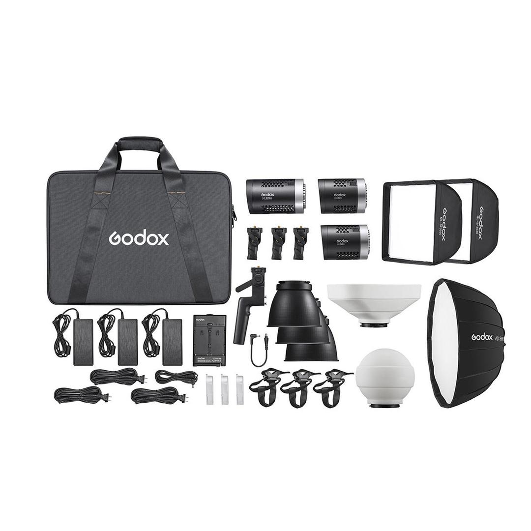 Godox ML60 & ML30Bi Three-Head LED Lighting Kit
