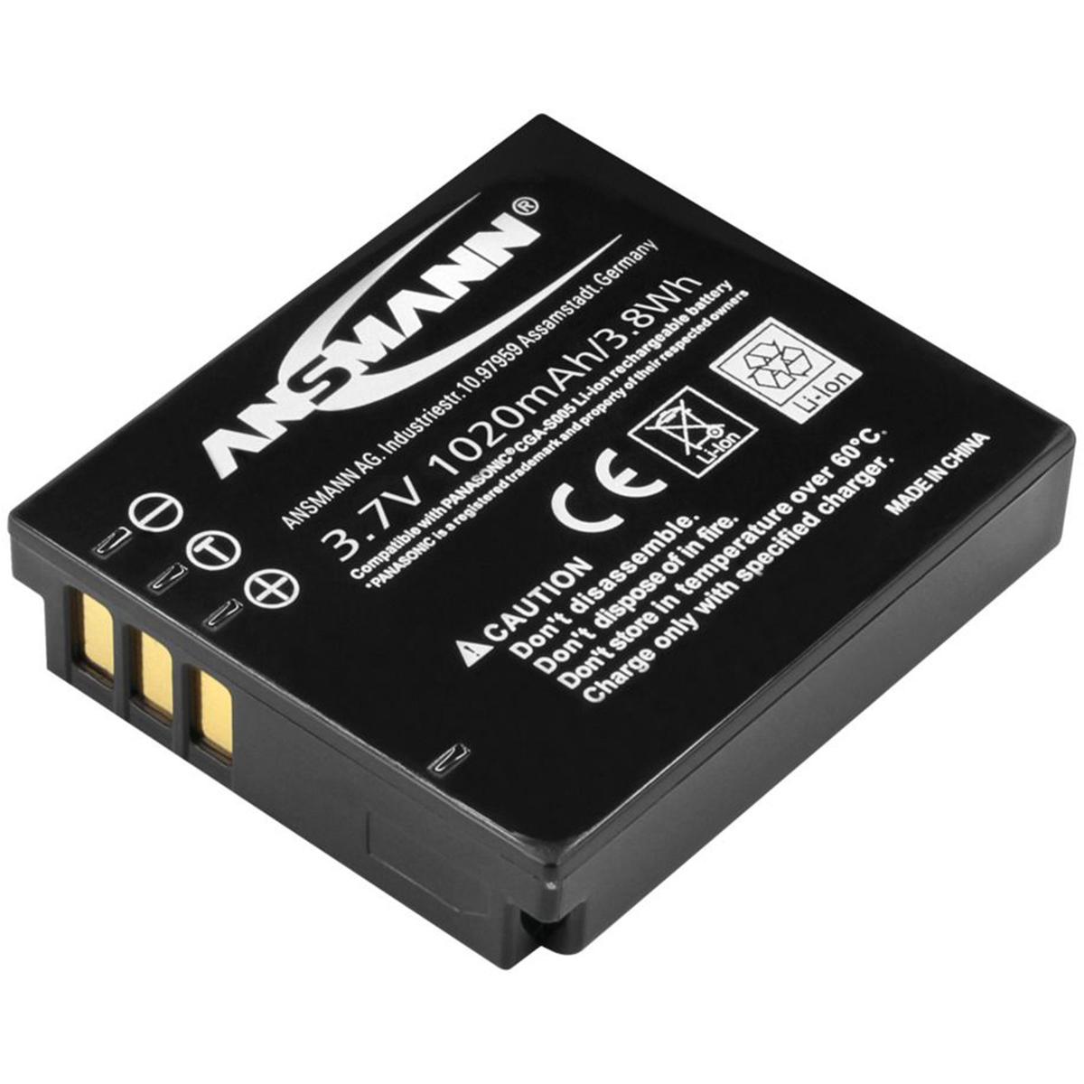 Ansmann Panasonic CGA S005 Battery (Panasonic CGA-S005)