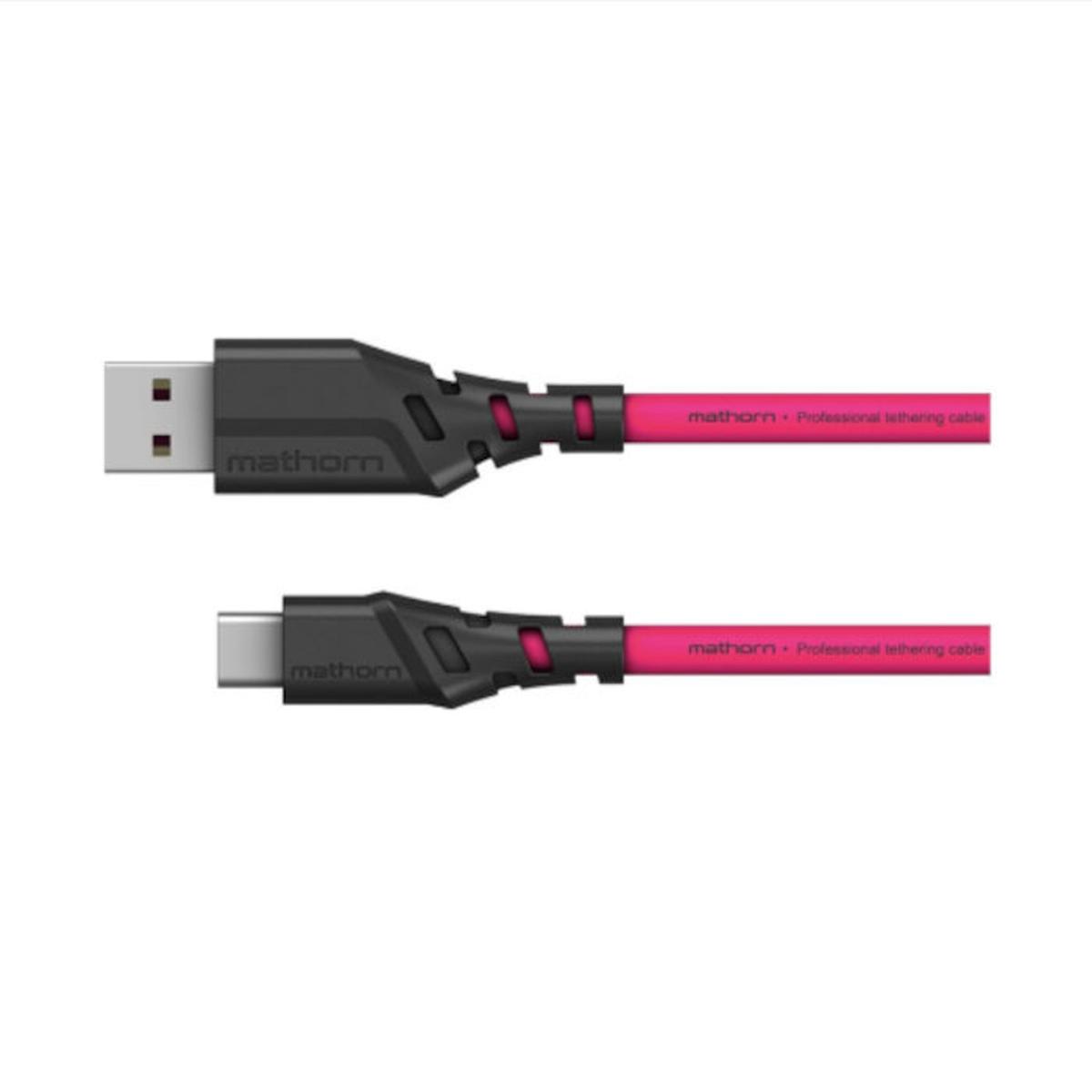 Mathorn MTC-200 USB A-C 2m Tethering Cable - Magenta
