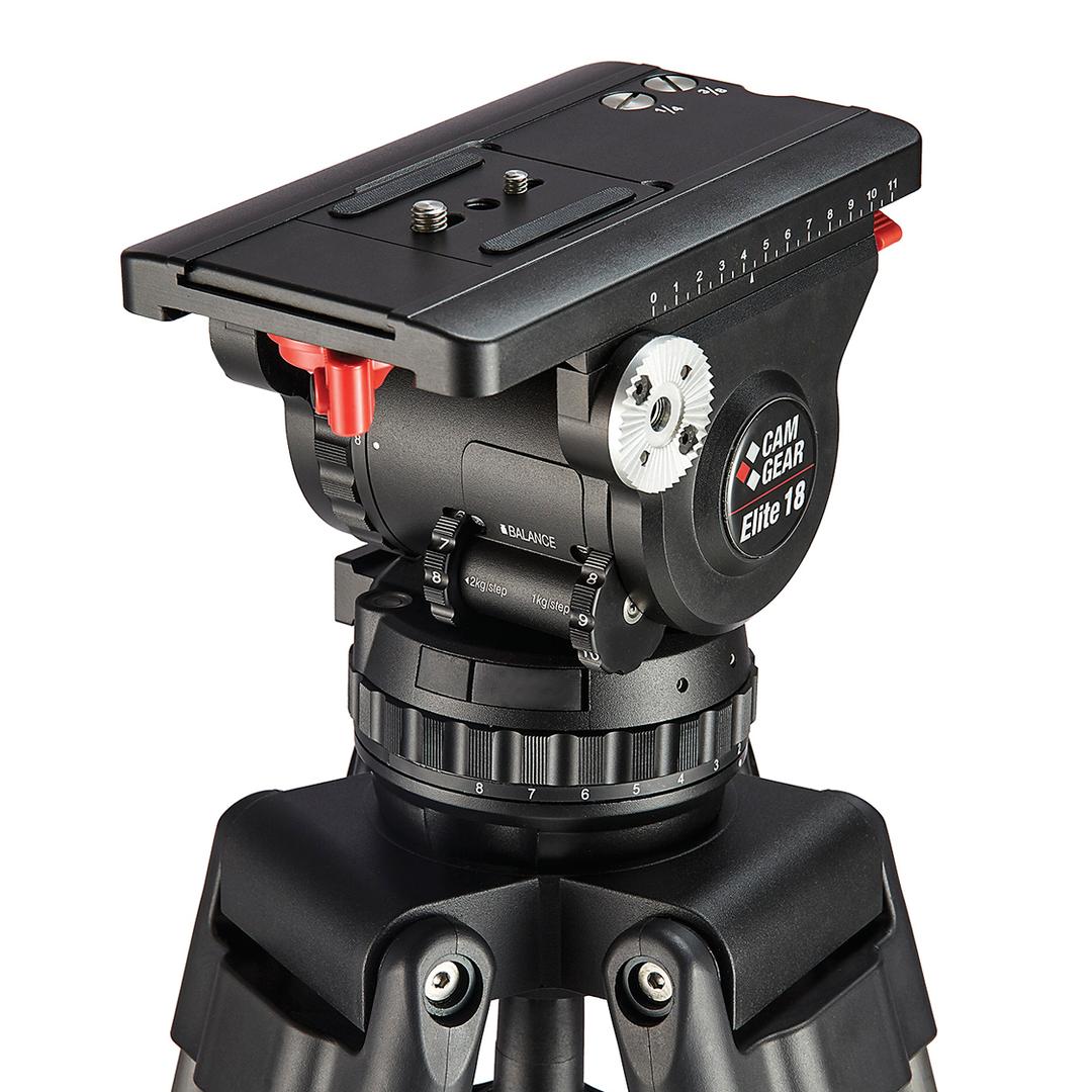 Camgear Elite 18 Fluid Head (100mm Bowl)