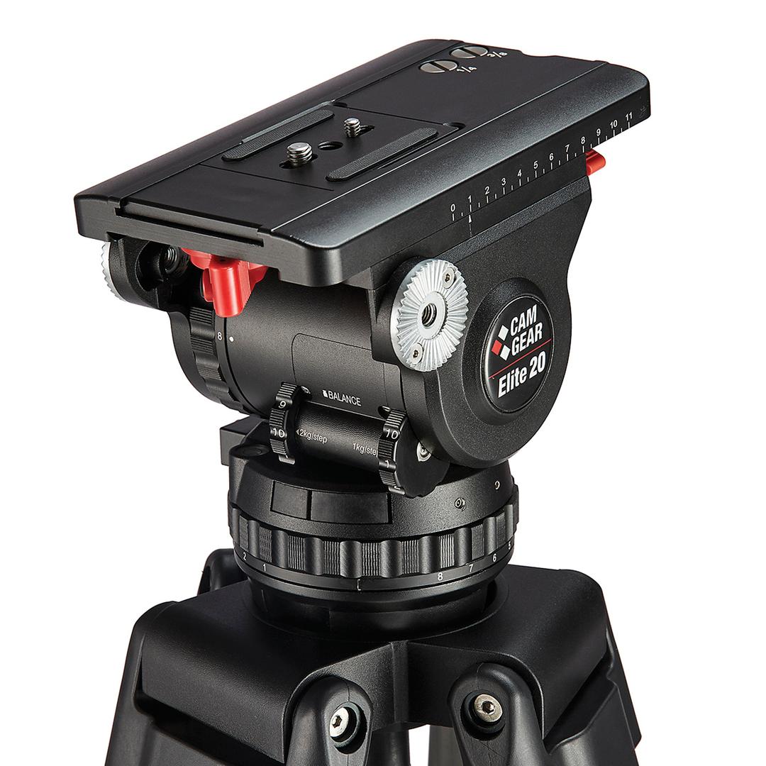 Camgear Elite 20 EFP Fluid Head (100mm Bowl)