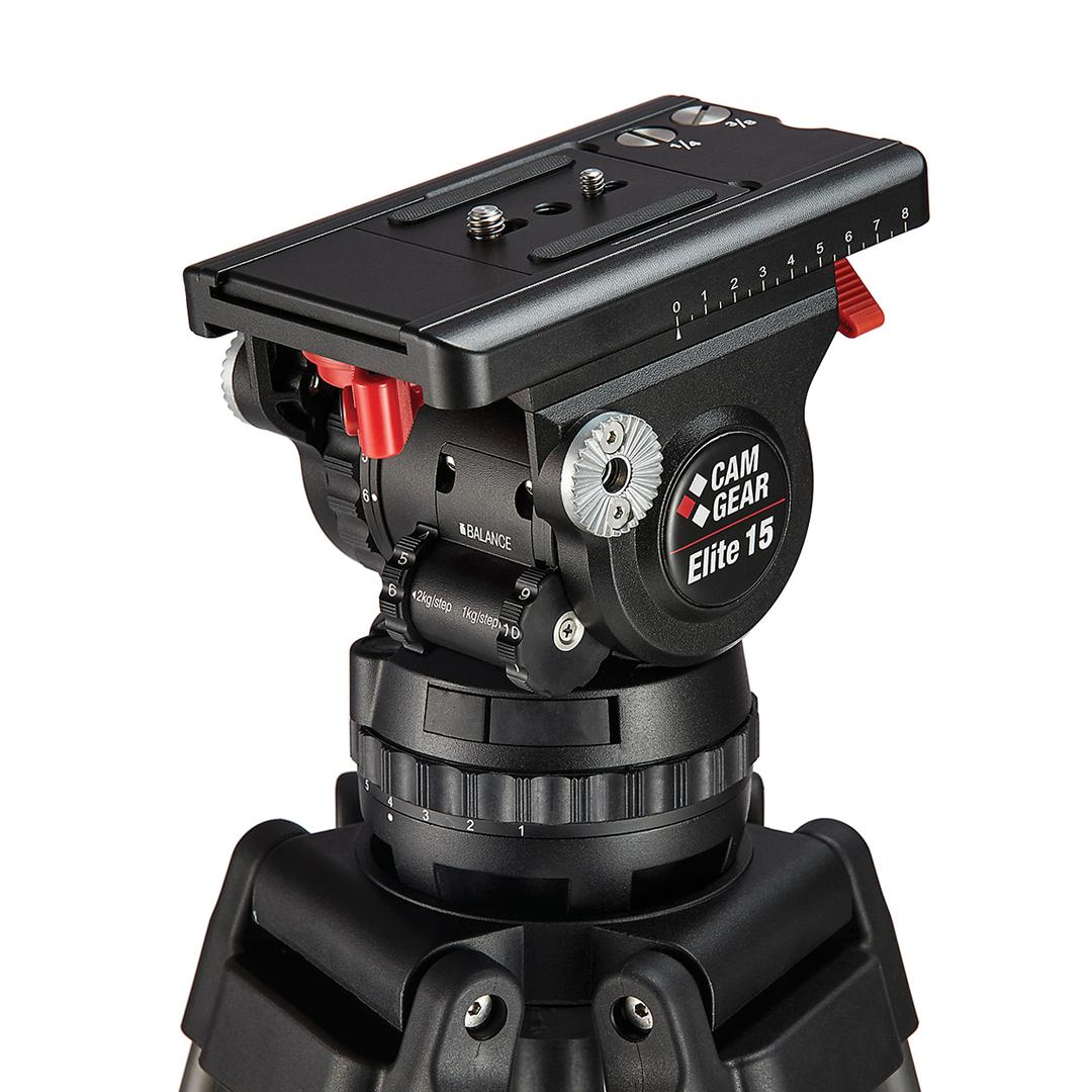 Camgear Elite 15 Fluid Head (100mm Bowl)