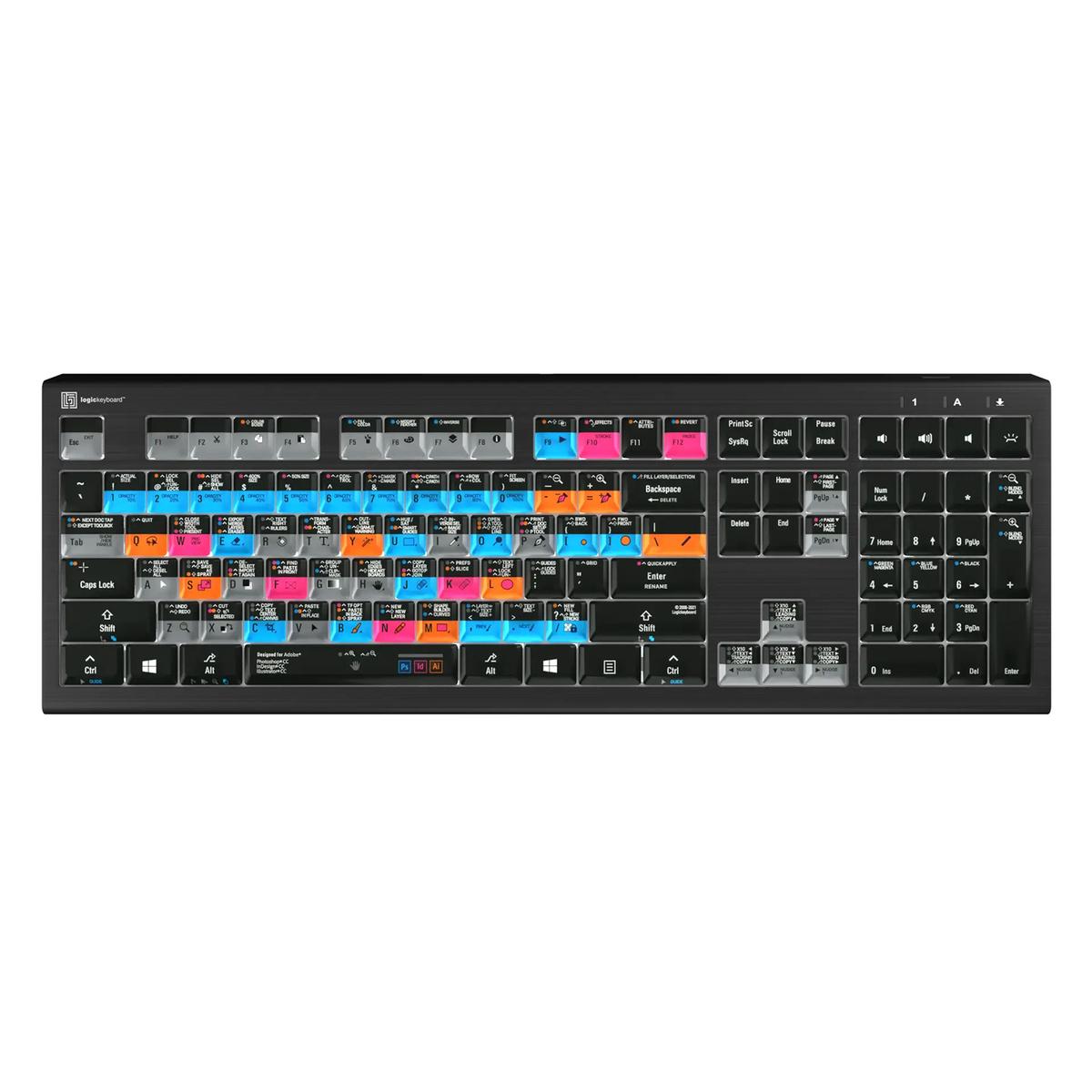 Logickeyboard Adobe Graphic Designer Astra 2 PC Keyboard