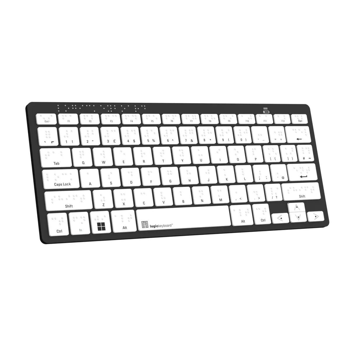 Logickeyboard Braille keyboard Bluetooth PC Assistive Keyboard